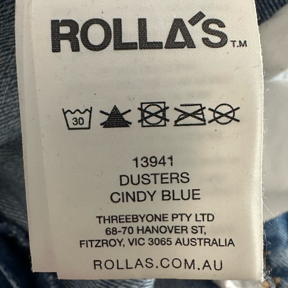 ROLLA’S Dusters Slim Straight Cindy Blue Size 25 - Picture 14 of 16